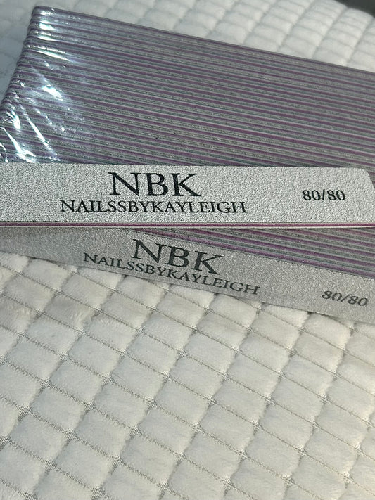 80/80 Grit Nail Files